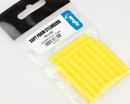 Soft Foam Cylinders, Yellow, 6 mm